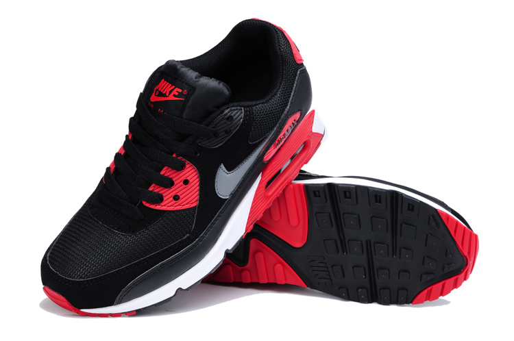 nike air max 90 black and red