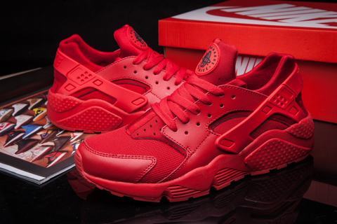 nike huarache femme rouge